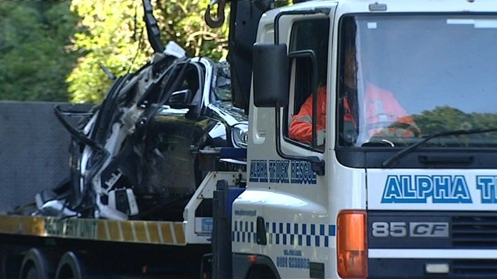 Gateshead crash deaths Three killed as car and lorry collide BBC News
