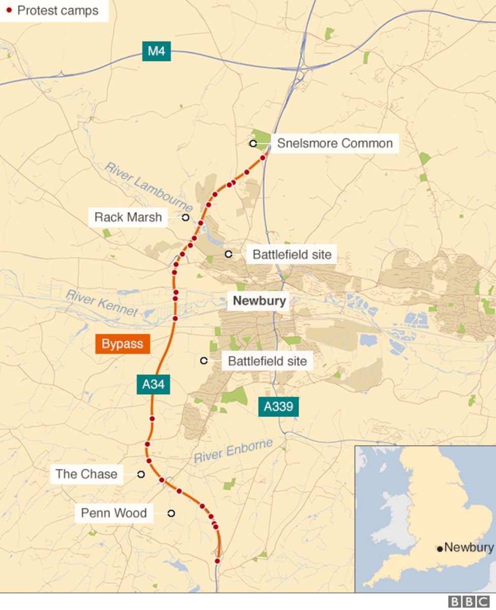 Did the Newbury bypass tree-huggers change anything? - BBC News