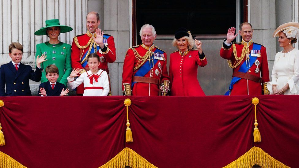 Royal Family on balcony