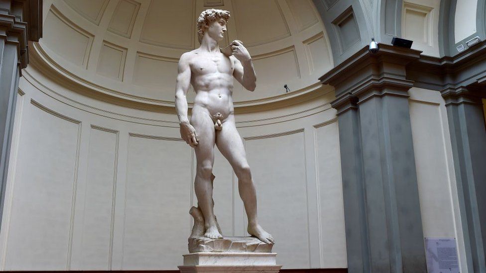 at forstå udtale ødelagte Italian art experts astonished by David statue uproar in Florida - BBC News