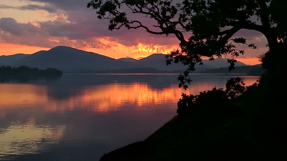 Sunset over Loch Lomond