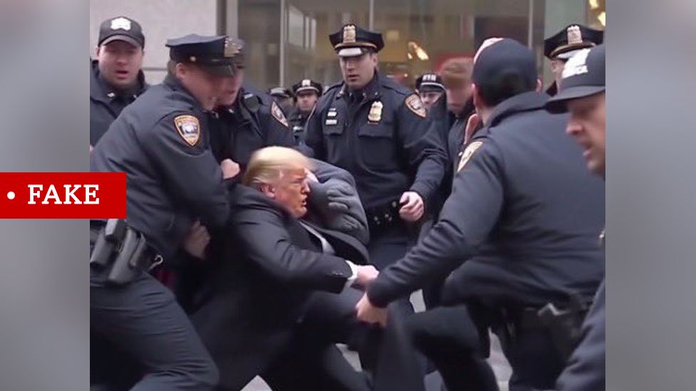 Fake Trump Arrest Photos How To Spot An Ai Generated Image Bbc News 1688