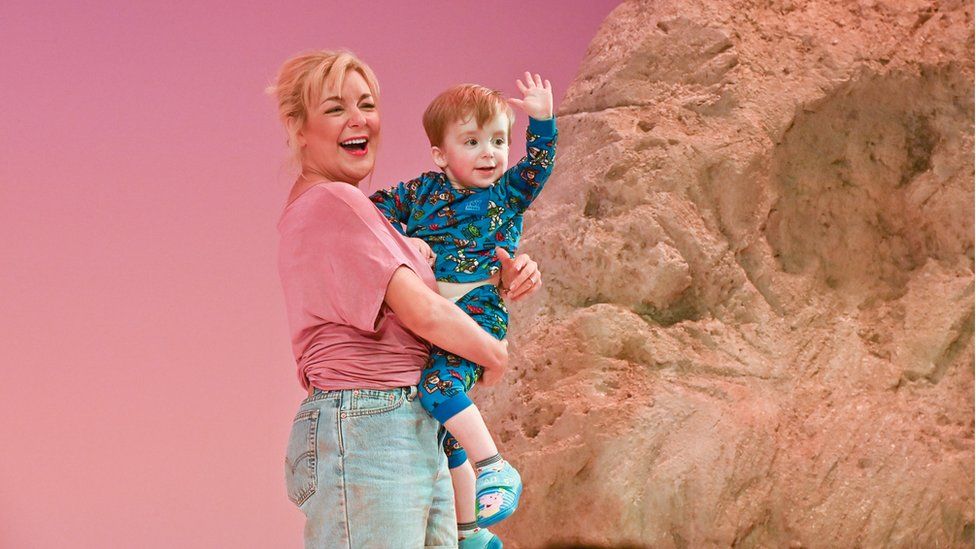 Sheridan Smith and her son