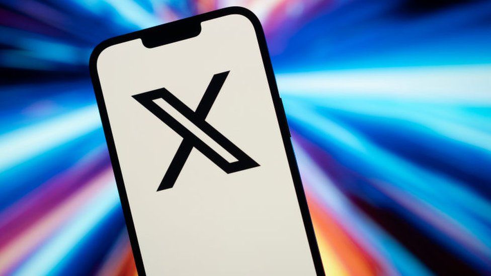 X logo illustration.