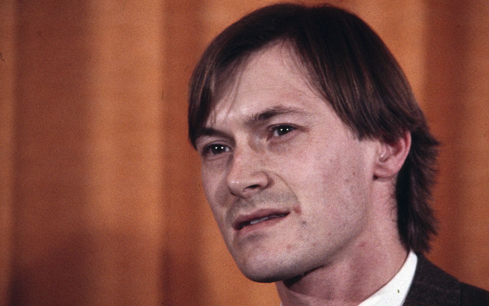 David Amess pictured in 1986