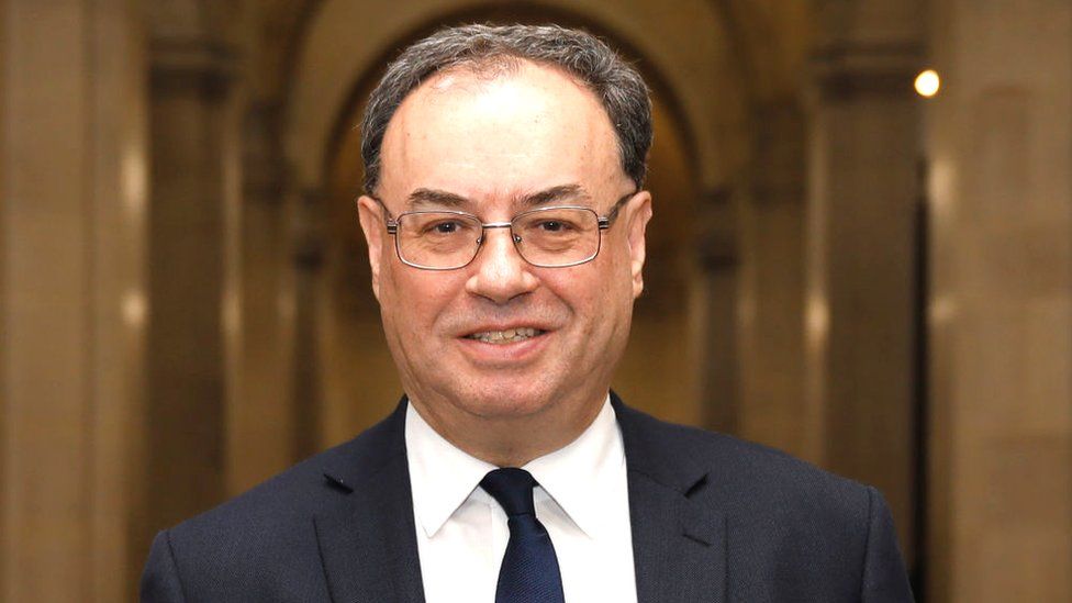 Bank of England governor Andrew Bailey