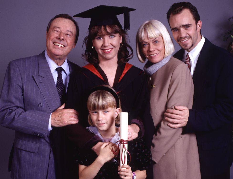 The Fowler family pictured at Michelle's graduation