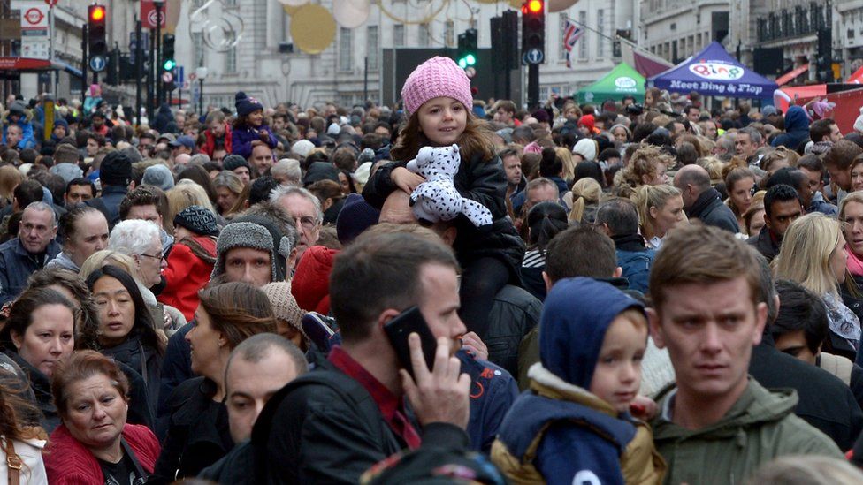 Crowds on Black Friday