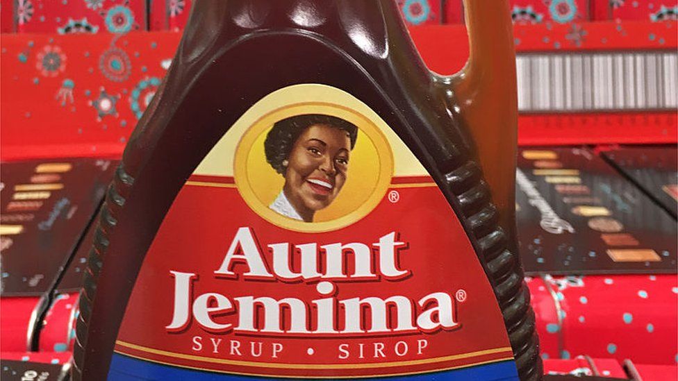 Aunt Jemima syrup bottle in Canada.
