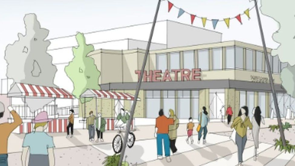 Artist's impression of the new site