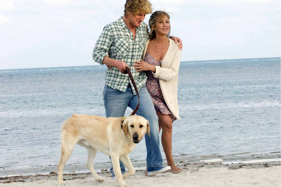 Owen Wilson and Jennifer Aniston in Marley and Me