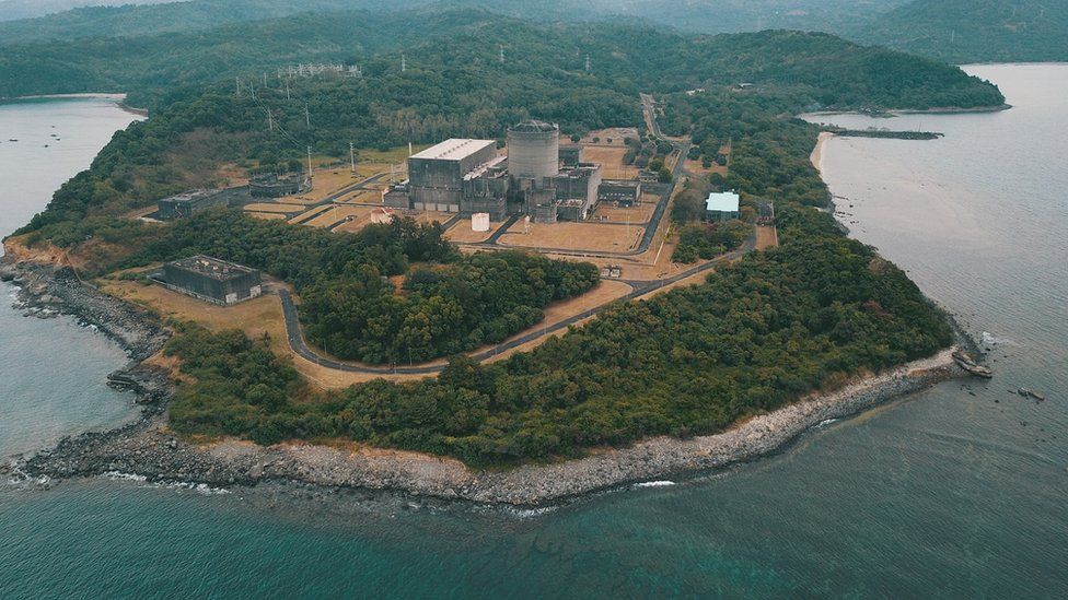 An image of the Bataan nuclear power plant from above