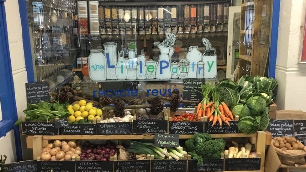 Zero waste shop The Little Pantry in Tenby
