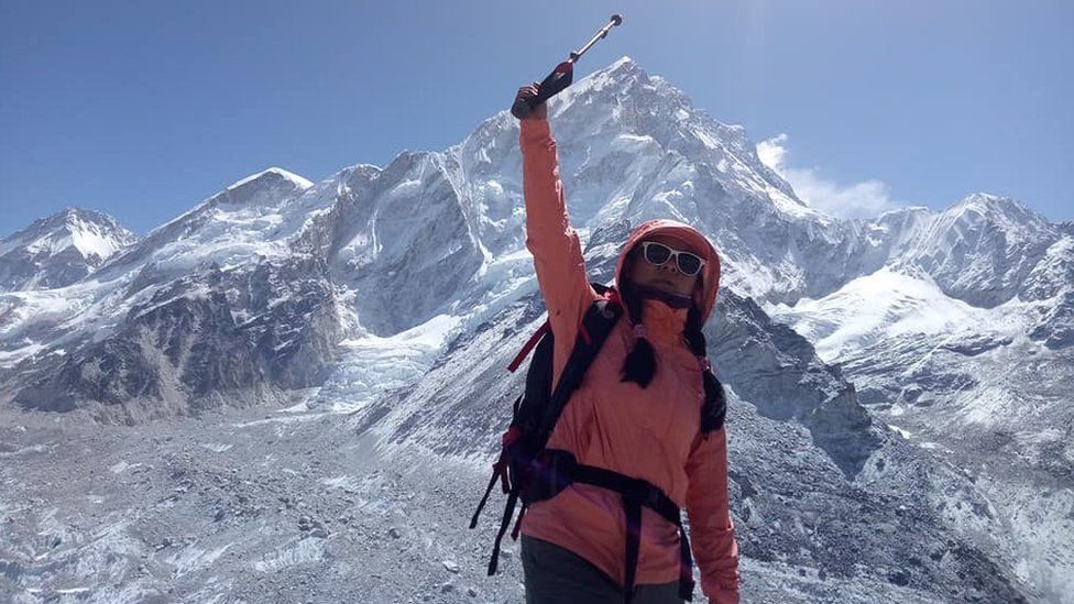 Sharmila Syangtan at Everest base camp