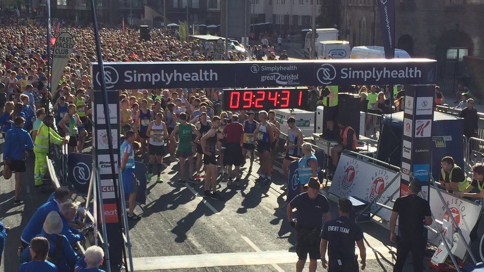 Bristol Half Marathon Thousands of runners take part BBC News