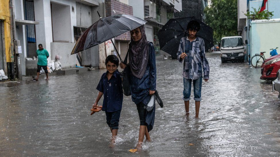наводнение на Мальдивах