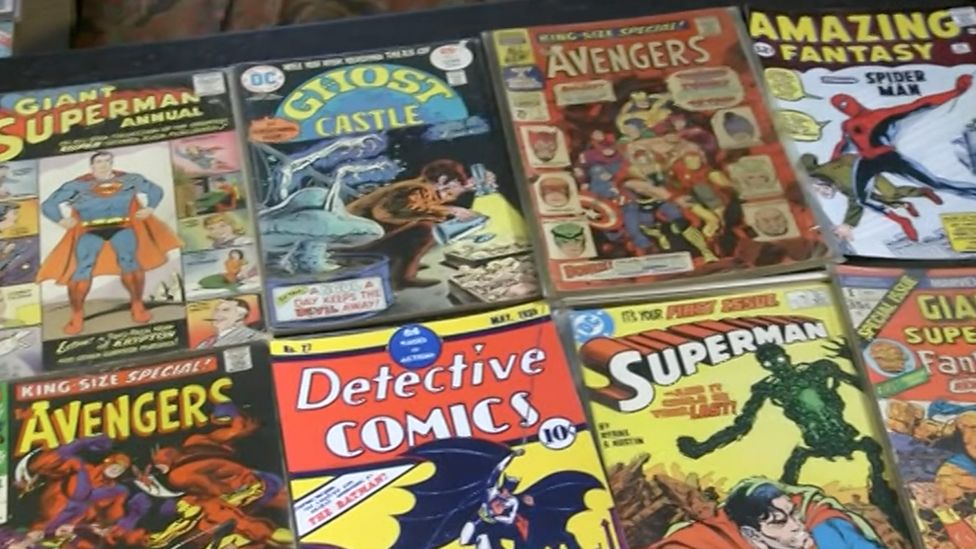 Some of the comics from the collection