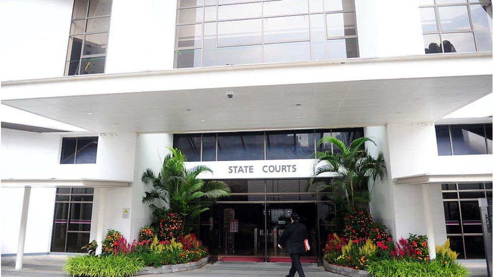 An external view shows the Singapore State Court in Singapore on March 5, 2015.
