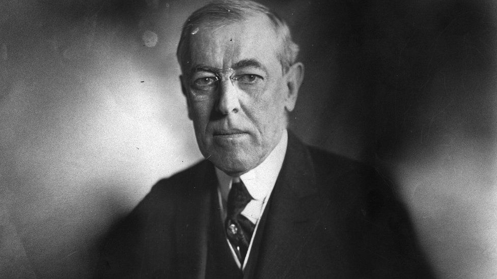 The 28th President of the United States Woodrow Wilson
