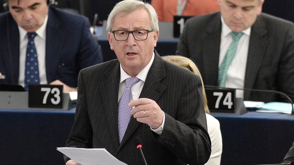 European Commission President, Jean-Claude Juncker, in Strasbourg, 5 July 16
