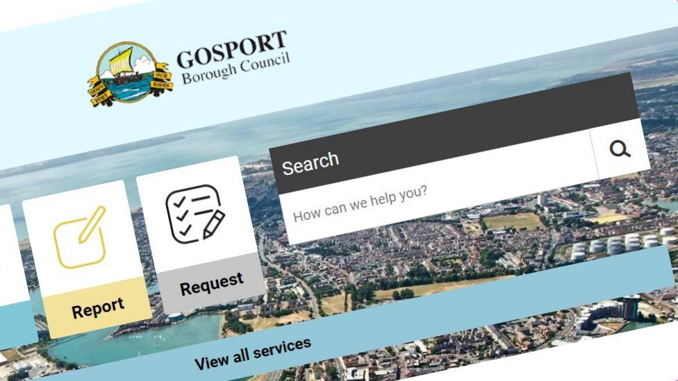 Gosport Borough Council boat logo change sparks row BBC News