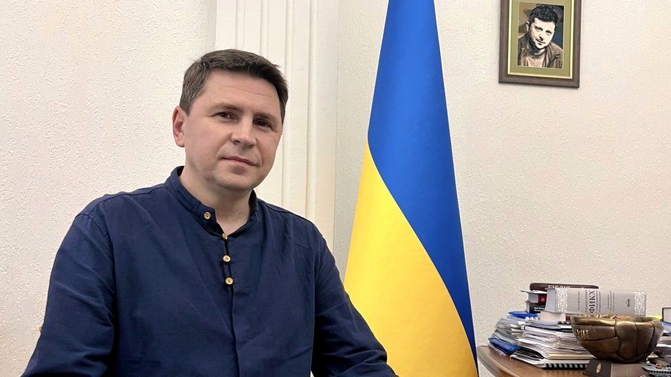 Mykhailo Podolyak, asesor del presidente ucraniano Volodymyr Zelensky