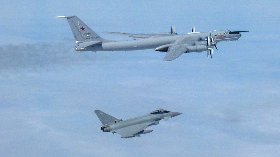 RAF fighters scrambled to Russian military aircraft