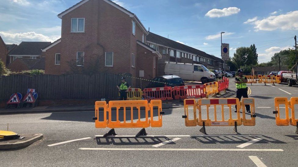 Car crash in Beckbury Road