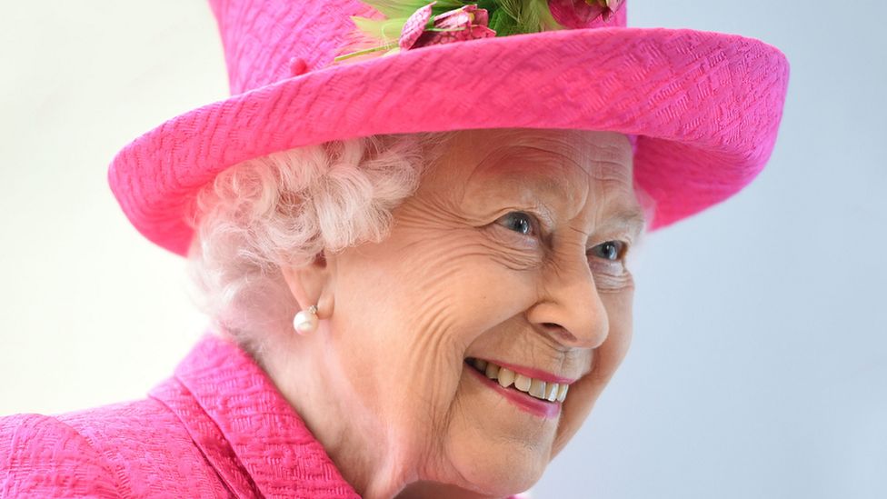 Queen Elizabeth II during a visit to Royal Papworth Hospital, Cambridge in 2019