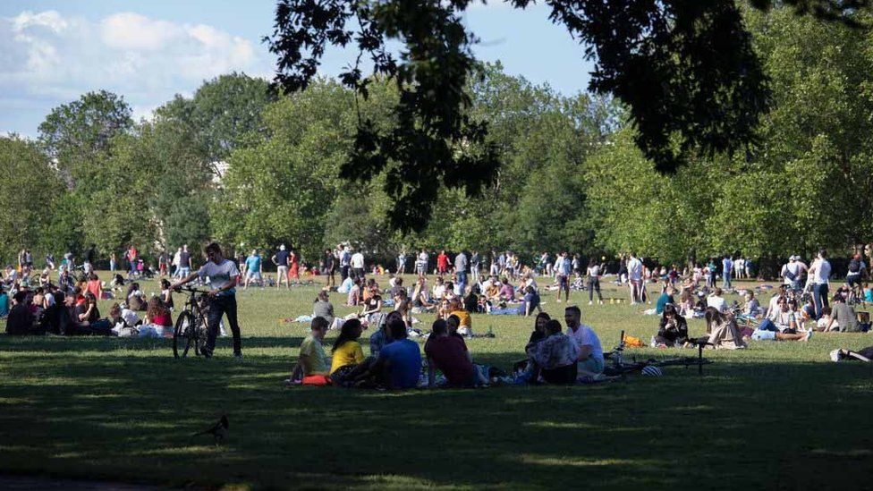 Groups in the park