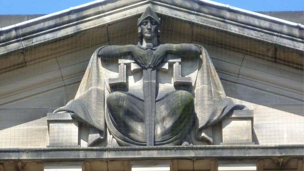 Justice symbol at High Court in Edinburgh
