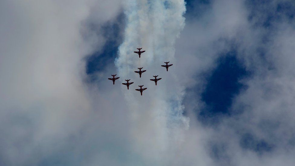 Red Arrows at RAF Cosford Air Show