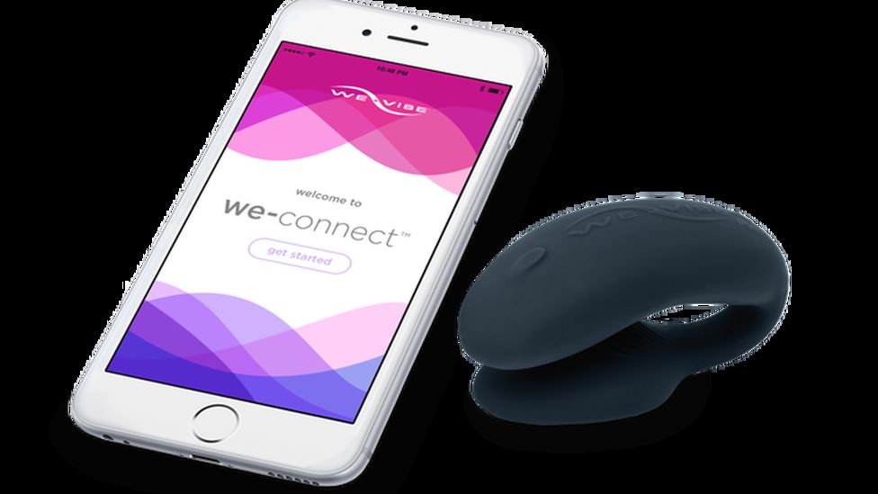 The We-Connect app on a mobile phone, with the We-Vibe sex toy