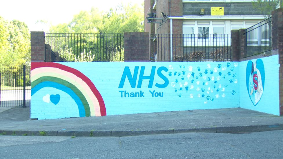 Mt Vernon NHS mural, north Belfast