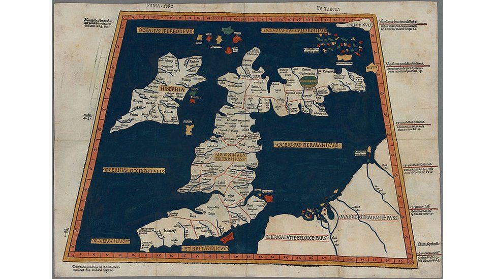 National Library Of Wales Maps National Library Shares 2Nd Century Ptolemy Map Image - Bbc News