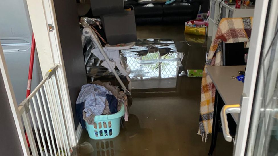 Flooded front room