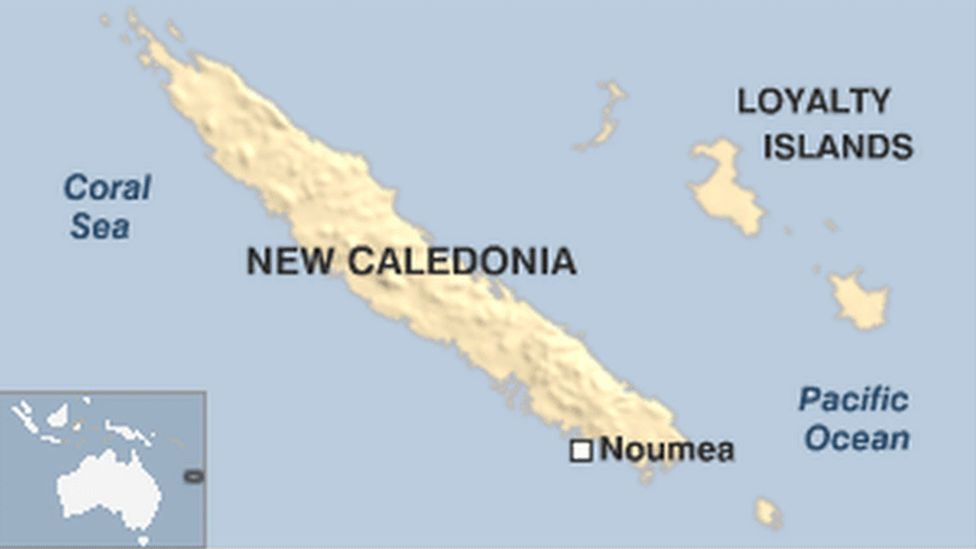 New Caledonia map