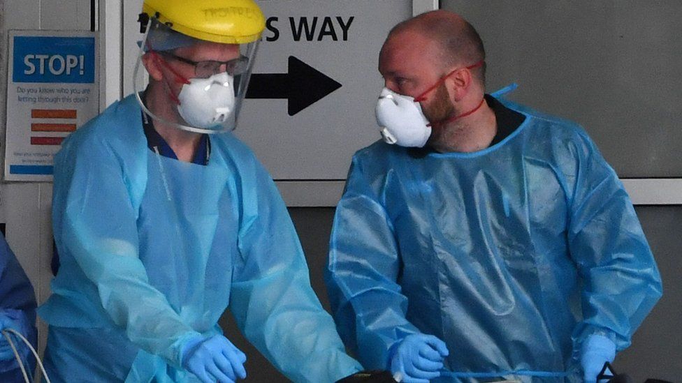 Doctors in Liverpool wearing PPE