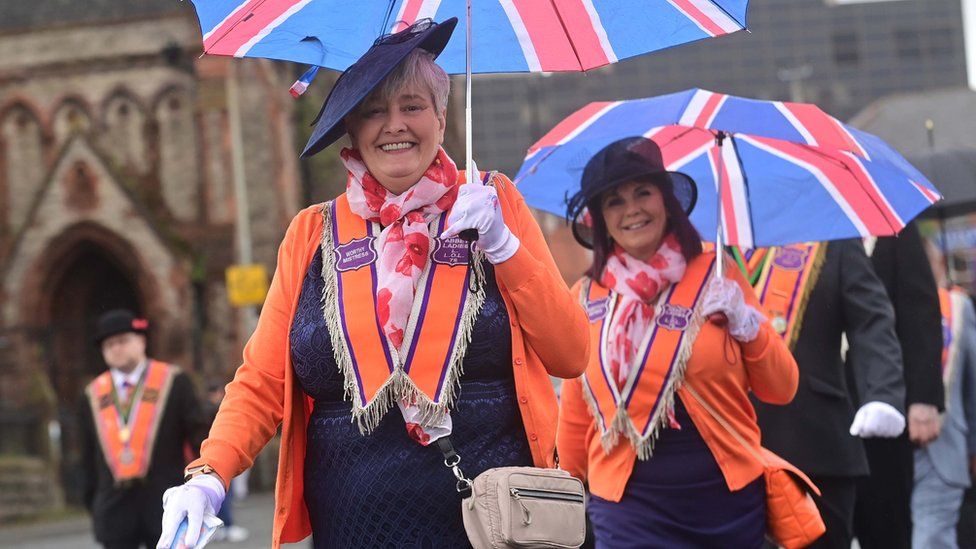 The Twelfth Orange Order and bands parade at 18 venues BBC News
