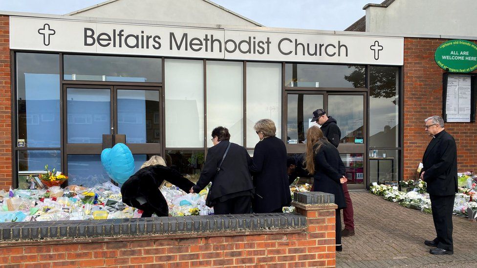The Amess family visit Belfairs Methodist Church