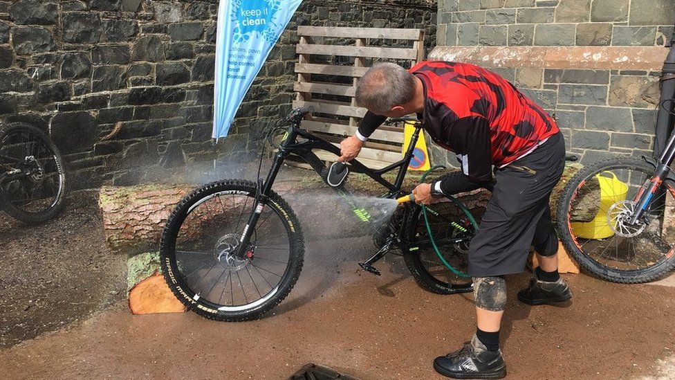 Riders are being urged to wash bikes and equipment