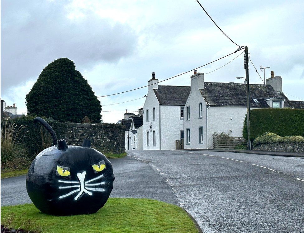 Black cat at Kirkcowan