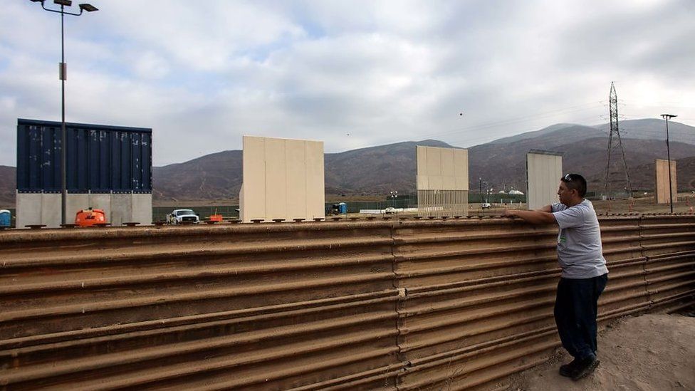 Border wall prototypes