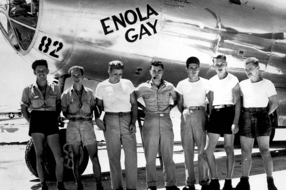 Ground crew of the Enola Gay