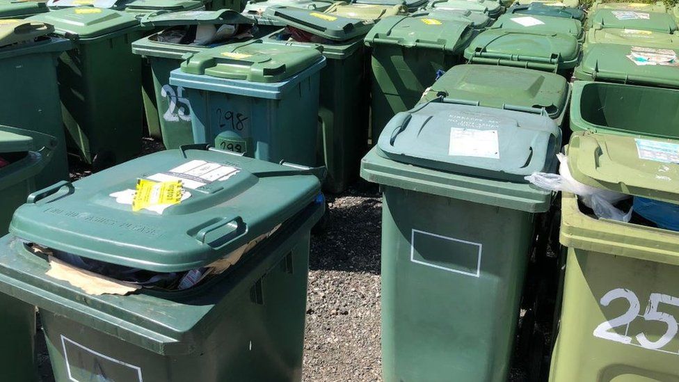 Confiscated bins