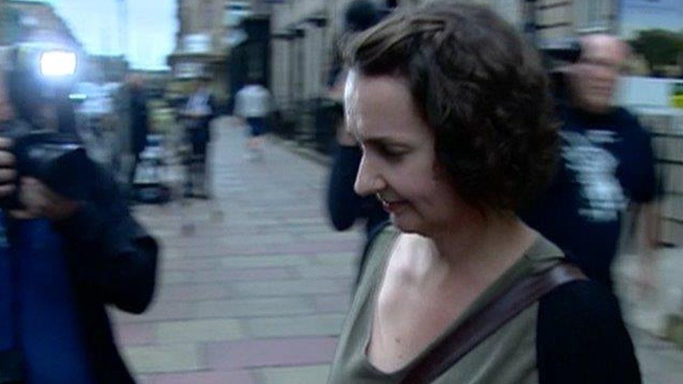 Pauline Cafferkey leaves the Nursing and Midwifery Council hearing in Edinburgh
