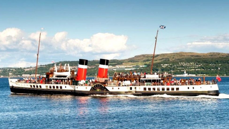 Technical hitch delays Waverley paddle steamer return sailing BBC News