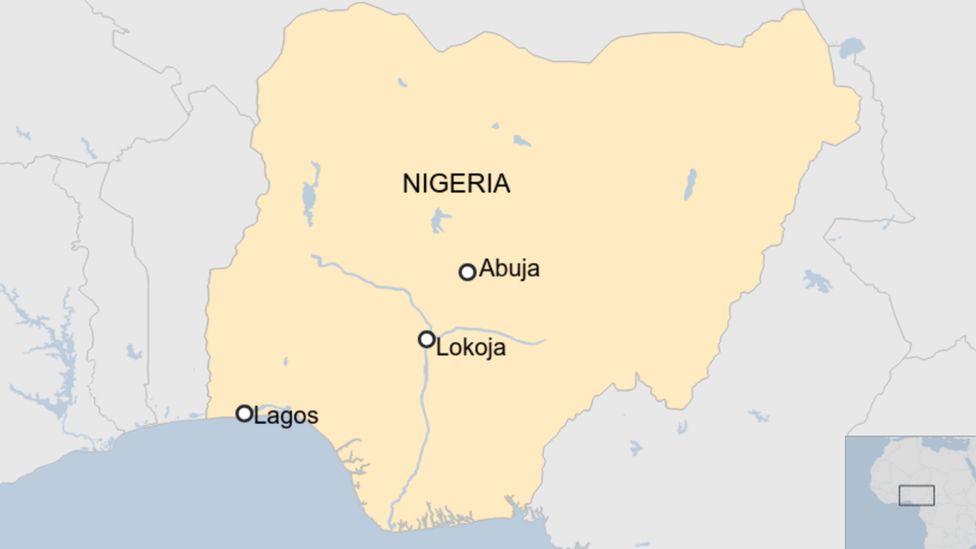 Map on Nigeria