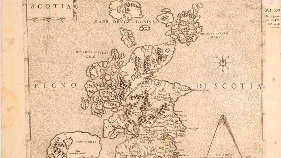 old map of scotland