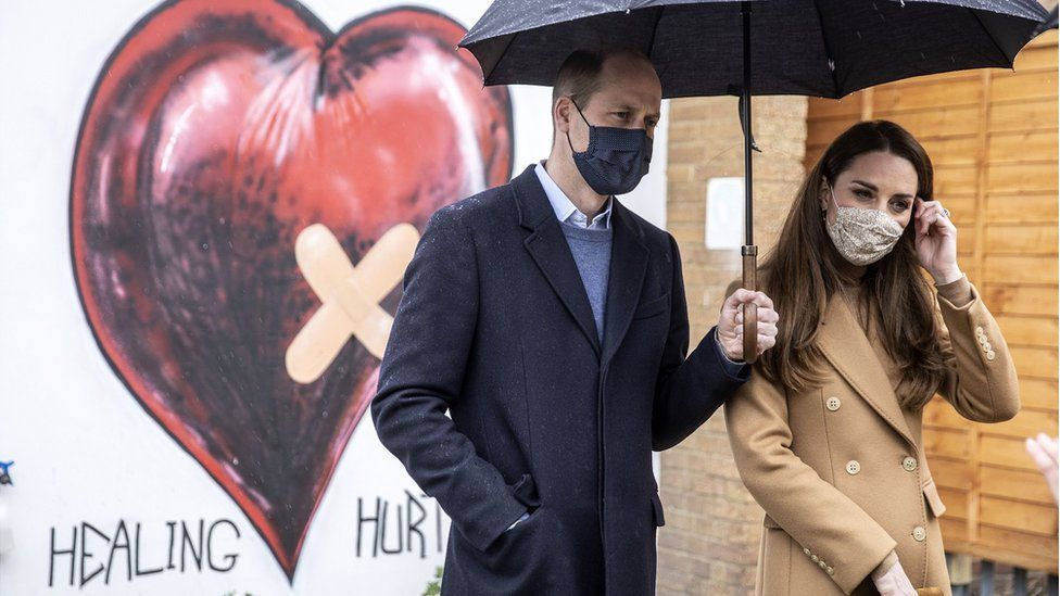 William and Kate at Newham ambulance station on 18 March 2021